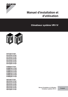 RYYQ-T,RYMQ-T,RXYQ-T,RYYQ-T8_4PFR370473-1D_2016_11_Installation and operation manual_French download